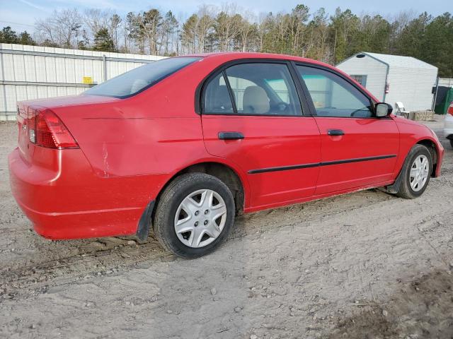 1HGES16385L017689 - 2005 HONDA CIVIC DX VP RED photo 3