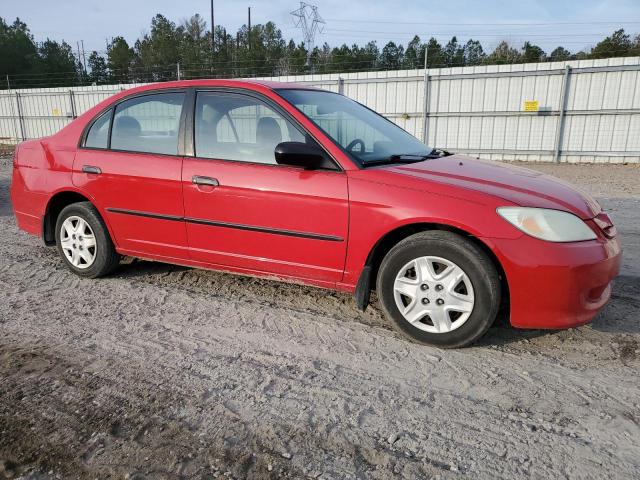 1HGES16385L017689 - 2005 HONDA CIVIC DX VP RED photo 4