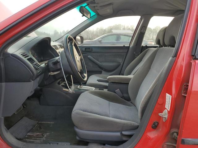 1HGES16385L017689 - 2005 HONDA CIVIC DX VP RED photo 7