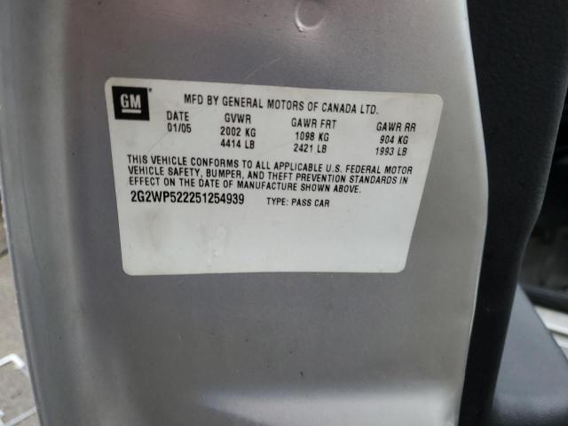 2G2WP582161270784 - 2006 PONTIAC GRAND PRIX 银色 照片 12