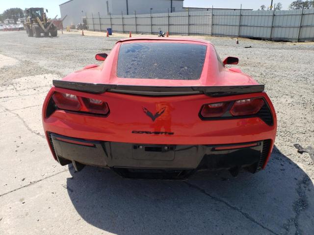 1G1YW2D71H5117260 - 2017 CHEVROLET CORVETTE GRAND SPORT 1LT RED photo 6