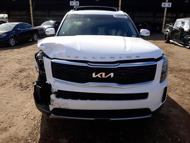 5XYP3DHC4NG251102 - 2022 KIA TELLURIDE EX WHITE photo 5