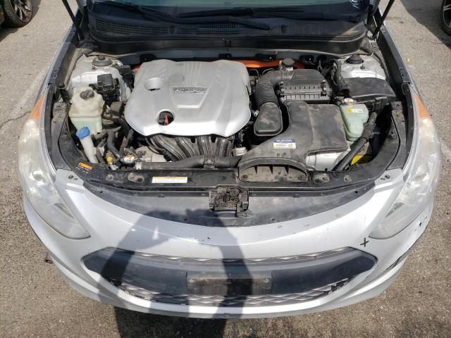 KMHEC4A4XFA137502 - 2015 HYUNDAI SONATA HYBRID SILVER photo 11