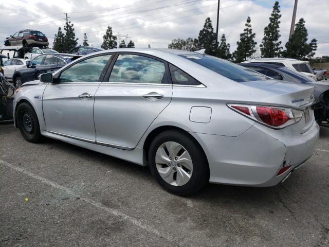 KMHEC4A4XFA137502 - 2015 HYUNDAI SONATA HYBRID SILVER photo 2