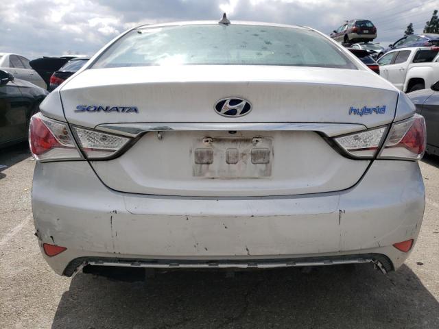 KMHEC4A4XFA137502 - 2015 HYUNDAI SONATA HYBRID SILVER photo 6