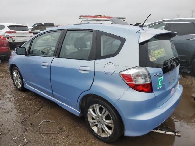 JHMGE8H4XAC009910 - 2010 HONDA FIT SPORT BLUE photo 2