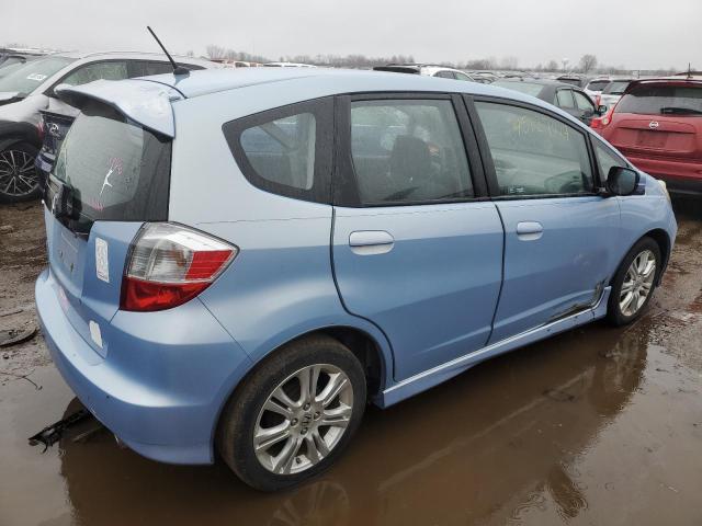 JHMGE8H4XAC009910 - 2010 HONDA FIT SPORT BLUE photo 3