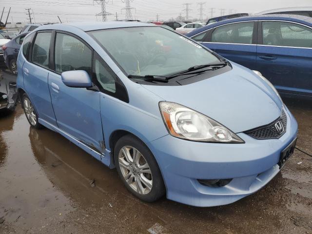 JHMGE8H4XAC009910 - 2010 HONDA FIT SPORT BLUE photo 4