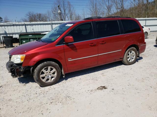 2A8HR54P38R709822 - 2008 CHRYSLER TOWN & COU TOURING წითელი ფოტო 1