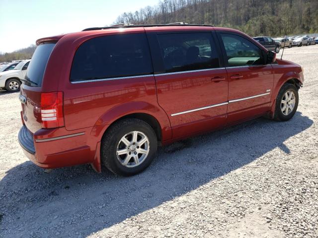 2A8HR54P38R709822 - 2008 CHRYSLER TOWN & COU TOURING წითელი ფოტო 3