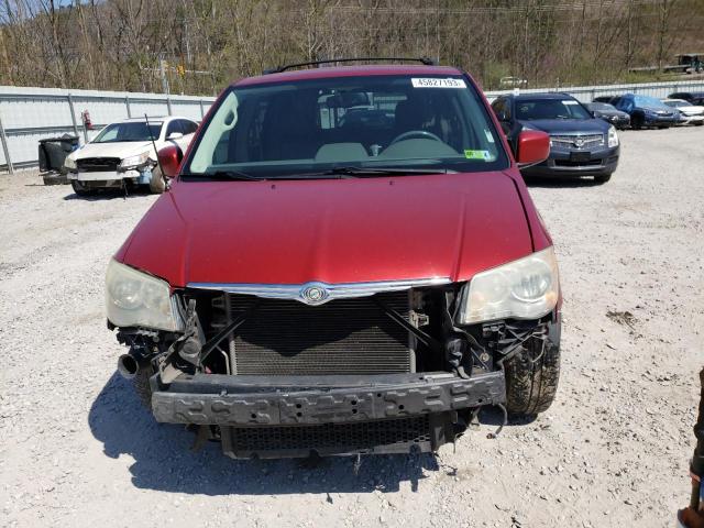 2A8HR54P38R709822 - 2008 CHRYSLER TOWN & COU TOURING წითელი ფოტო 5