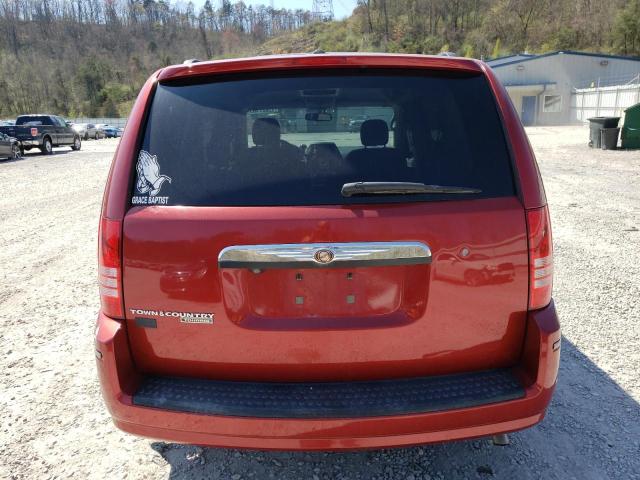 2A8HR54P38R709822 - 2008 CHRYSLER TOWN & COU TOURING წითელი ფოტო 6