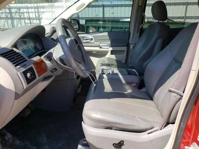 2A8HR54P38R709822 - 2008 CHRYSLER TOWN & COU TOURING წითელი ფოტო 7