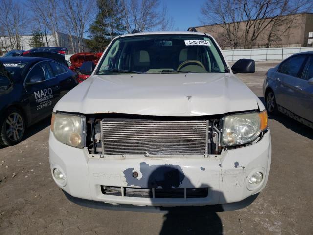 1FMCU0DG1BKA65404 - 2011 FORD ESCAPE XLT WHITE photo 5