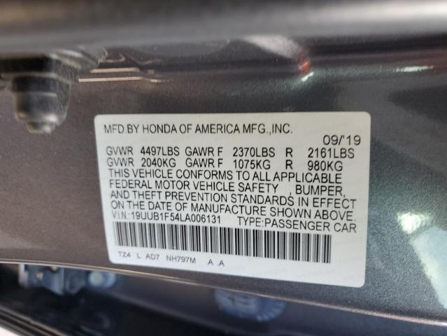 19UUB1F54LA006131 - 2020 ACURA TLX TECHNOLOGY SILVER photo 12