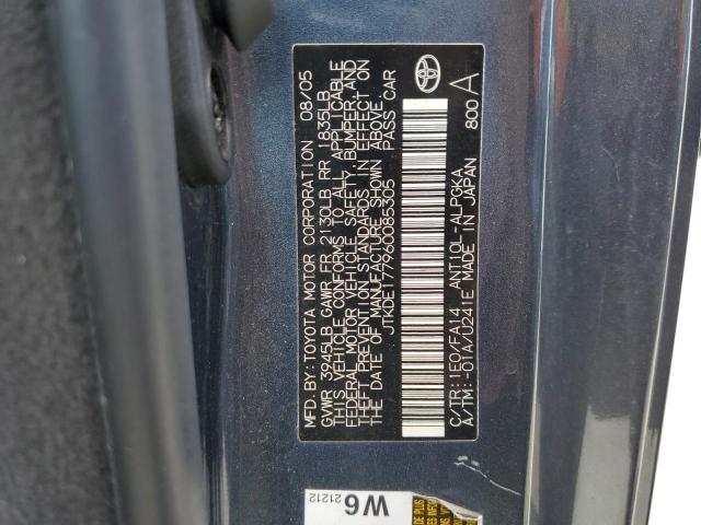 JTKDE177960085305 - 2006 TOYOTA SCION TC 灰色 照片 13