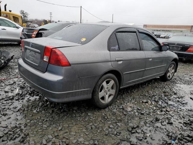 2HGES16554H575173 - 2004 HONDA CIVIC LX SILVER photo 3