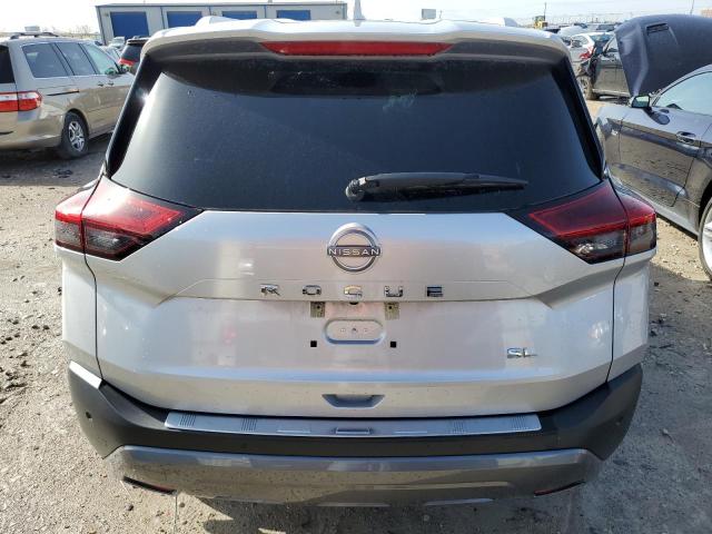 5N1BT3CA3NC734591 - 2022 NISSAN ROGUE SL SILVER photo 6