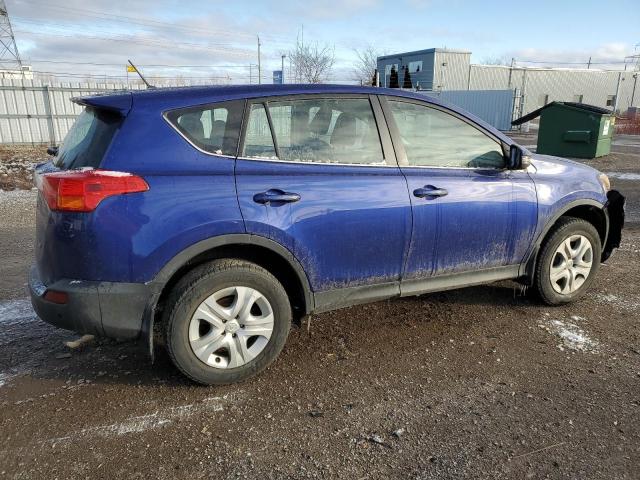 2T3ZFREV0EW096097 - 2014 TOYOTA RAV4 LE BLUE photo 3