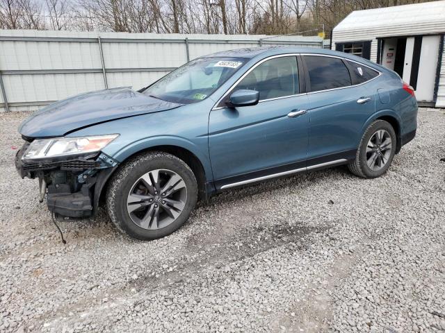 5J6TF2H51EL002928 - 2014 HONDA CROSSTOUR EXL BLUE photo 1