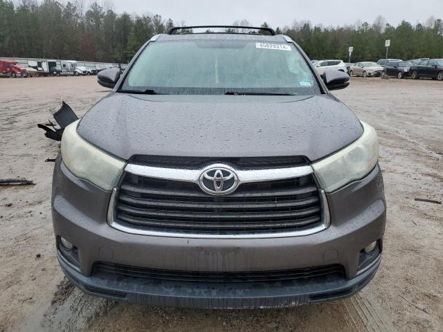 5TDJKRFH9FS144748 - 2015 TOYOTA HIGHLANDER XLE CHARCOAL photo 5