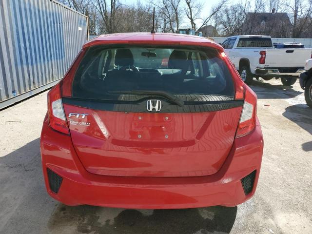 3HGGK5H5XFM774947 - 2015 HONDA FIT LX RED photo 6