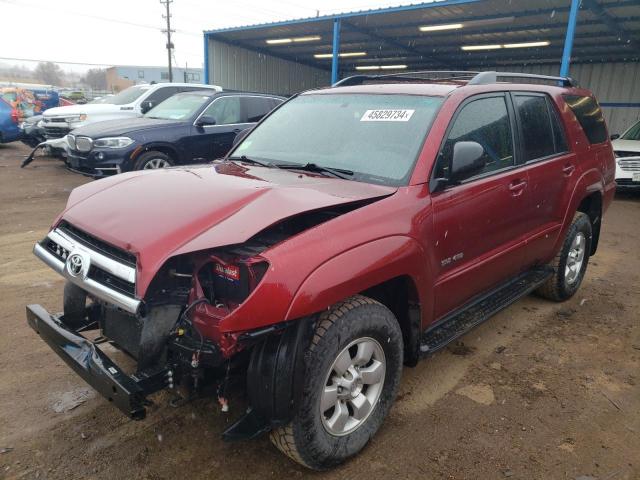 JTEBU14R558034760 - 2005 TOYOTA 4RUNNER SR5 RED photo 1