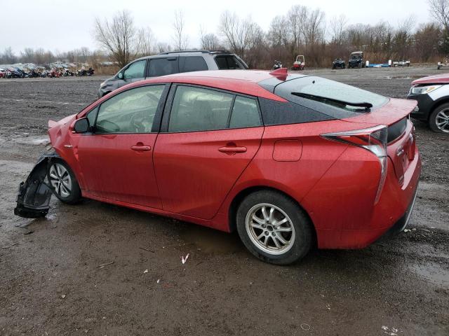 JTDKBRFU4H3570322 - 2017 TOYOTA PRIUS RED photo 2