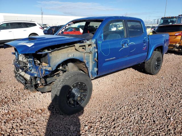 3TMCZ5AN0HM096571 - 2017 TOYOTA TACOMA DOUBLE CAB BLUE photo 1