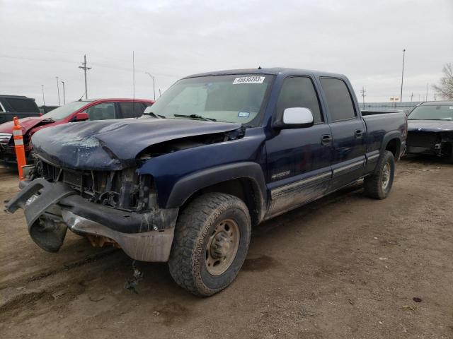 1GCGK13U31F204769 - 2001 CHEVROLET SILVERADO K1500 HEAVY DUTY BLUE photo 1