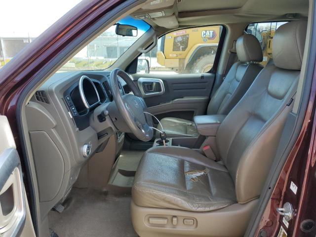 2HJYK16547H536392 - 2007 HONDA RIDGELINE RTL BURGUNDY photo 7