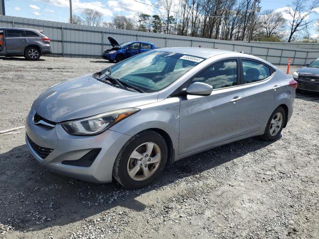 5NPDH4AEXFH607353 - 2015 HYUNDAI ELANTRA SE SILVER photo 1