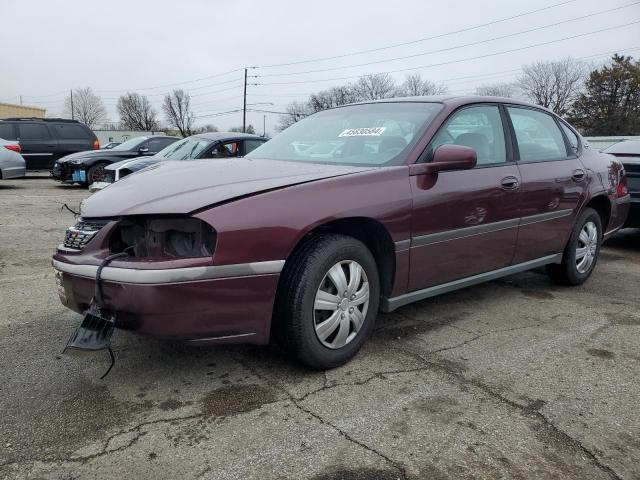 2G1WF52E549402485 - 2004 CHEVROLET IMPALA MAROON photo 1