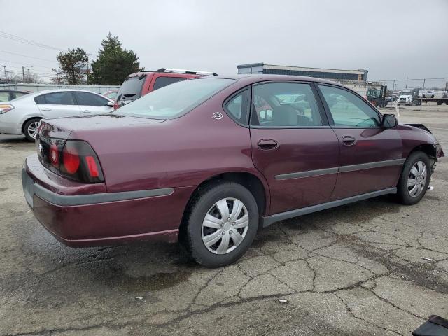 2G1WF52E549402485 - 2004 CHEVROLET IMPALA MAROON photo 3