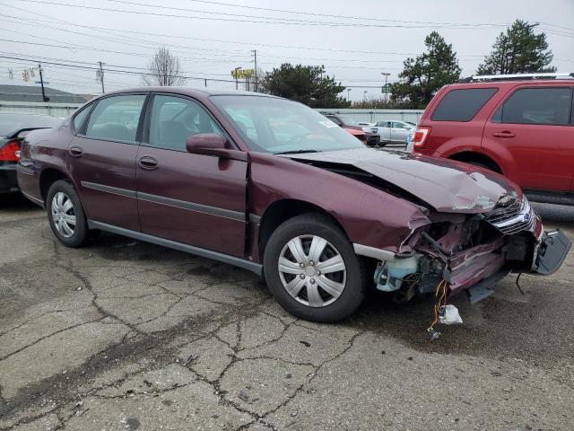 2G1WF52E549402485 - 2004 CHEVROLET IMPALA MAROON photo 4