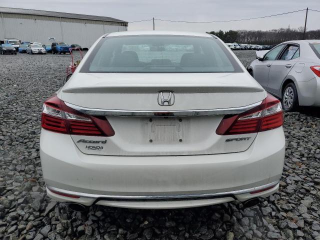 1HGCR2F54HA304912 - 2017 HONDA ACCORD SPORT WHITE photo 6