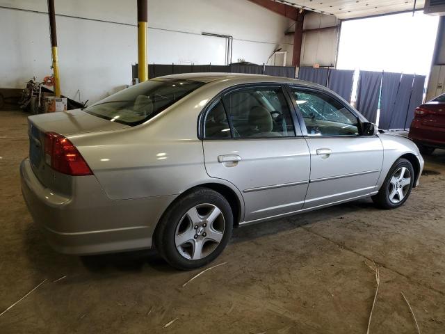 2HGES26765H517503 - 2005 HONDA CIVIC EX BEIGE photo 3