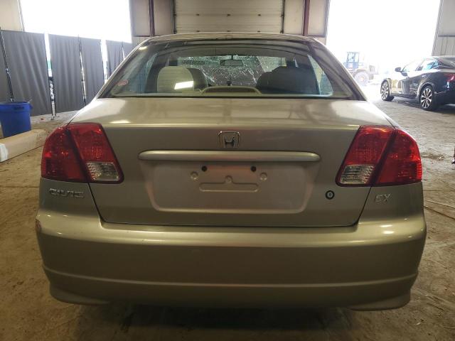 2HGES26765H517503 - 2005 HONDA CIVIC EX BEIGE photo 6