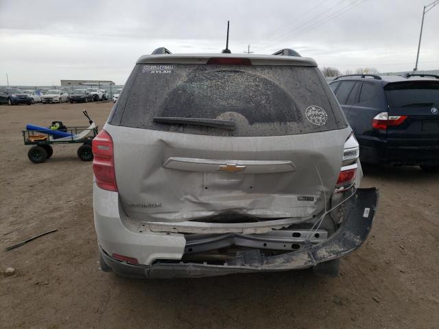 2GNALCEK6H6255253 - 2017 CHEVROLET EQUINOX LT SILVER photo 6