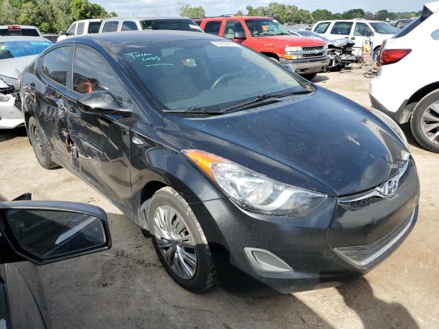 KMHDH4AE3CU477090 - 2012 HYUNDAI ELANTRA GLS BLACK photo 4