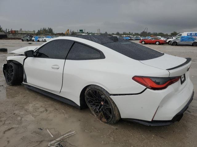 WBS33AZ04MCH13593 - 2021 BMW M4 COMPETITION WHITE photo 2