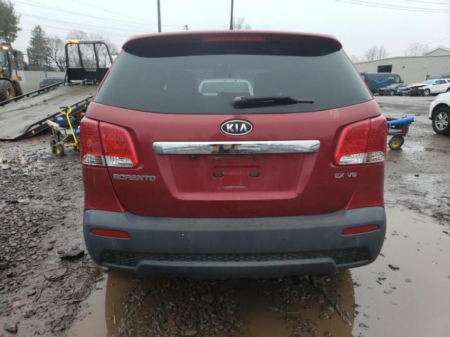 5XYKUDA2XBG030463 - 2011 KIA SORENTO EX RED photo 6