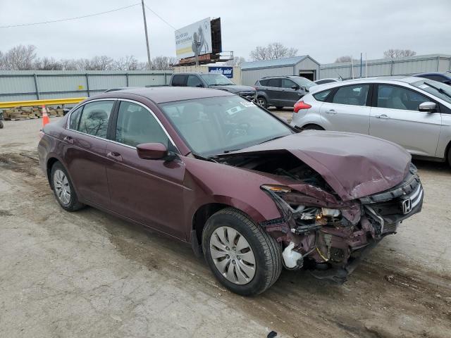 1HGCP2F3XCA178570 - 2012 HONDA ACCORD LX MAROON photo 4