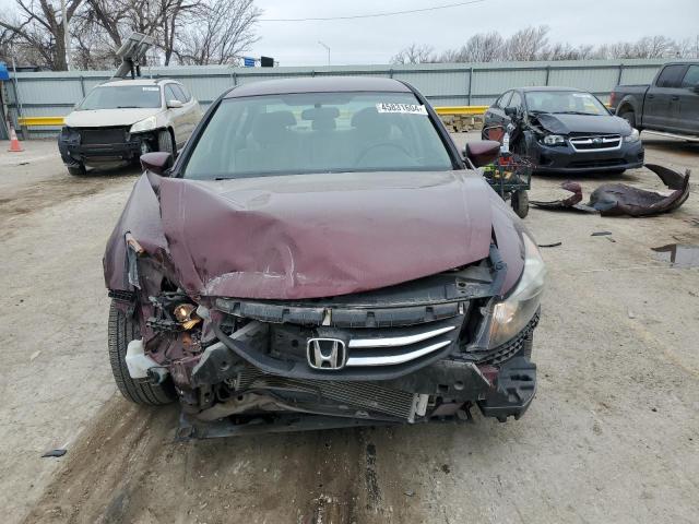 1HGCP2F3XCA178570 - 2012 HONDA ACCORD LX MAROON photo 5