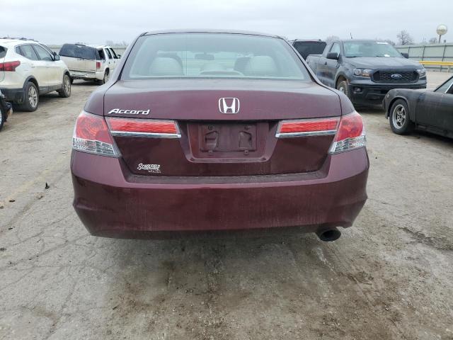 1HGCP2F3XCA178570 - 2012 HONDA ACCORD LX MAROON photo 6