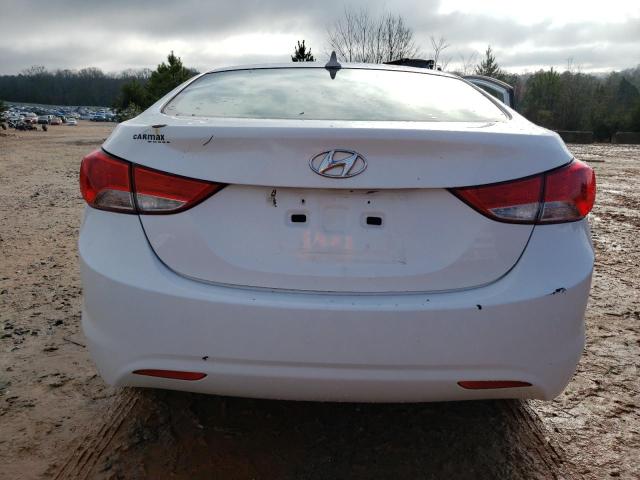 5NPDH4AE3DH219782 - 2013 HYUNDAI ELANTRA GLS WHITE photo 6