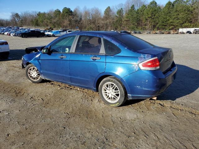 1FAHP35N89W120701 - 2009 FORD FOCUS SE BLUE photo 2