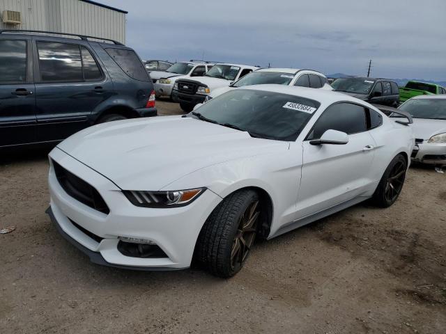 1FA6P8AM2F5339706 - 2015 FORD MUSTANG WHITE photo 1