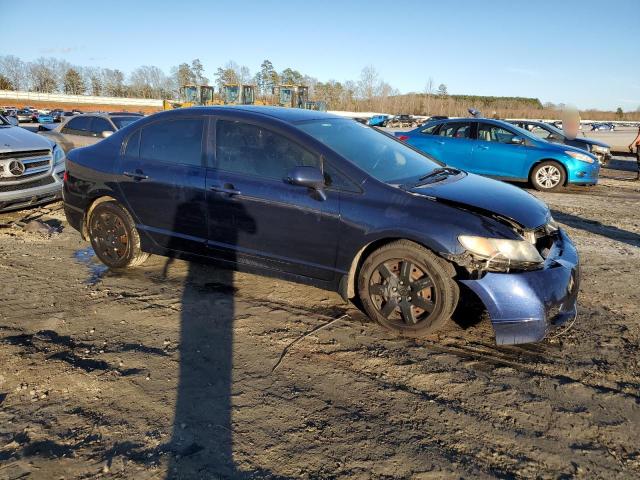 2HGFA16589H535474 - 2009 HONDA CIVIC LX BLUE photo 4