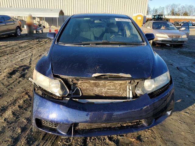 2HGFA16589H535474 - 2009 HONDA CIVIC LX BLUE photo 5